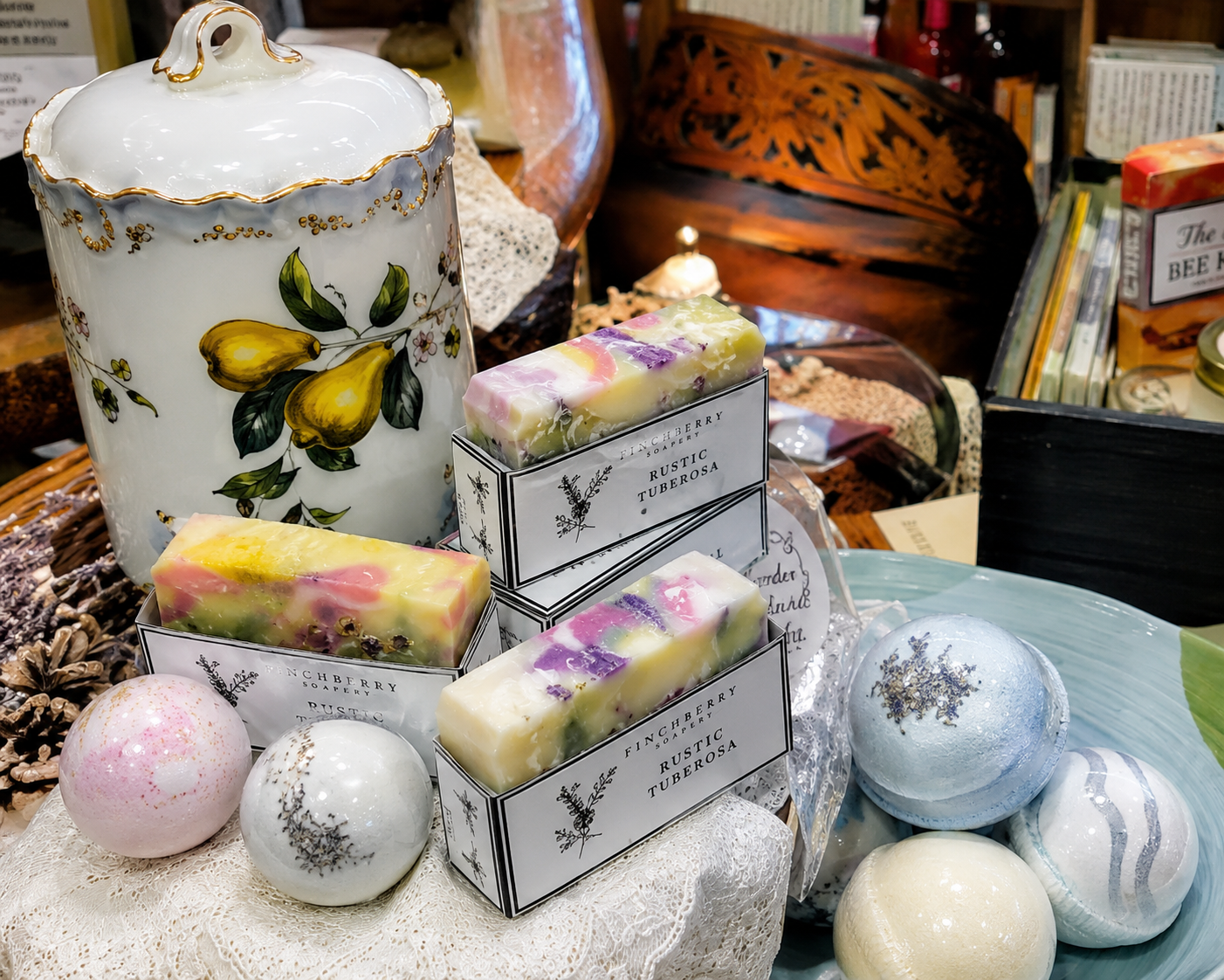 Bath bombs and body products