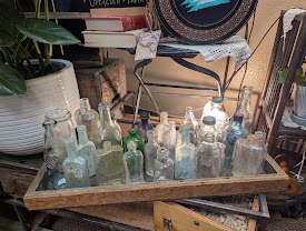 Vintage glass bottles